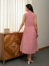 Red Check Cotton dress